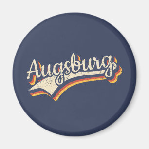 Deutschland Augsburg Retro Typografie Magneet