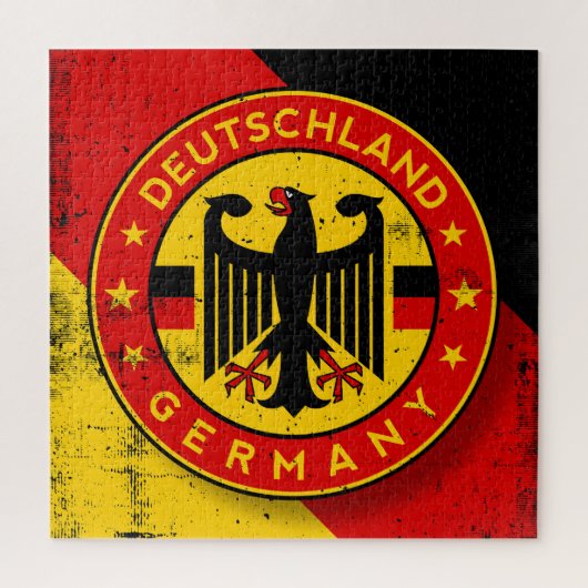 Deutschland, Badge van Duitsland Legpuzzel (Verticaal)