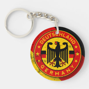 Deutschland, Badge van Duitsland Sleutelhanger