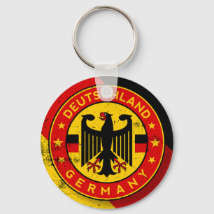 Deutschland, Badge van Duitsland Sleutelhanger