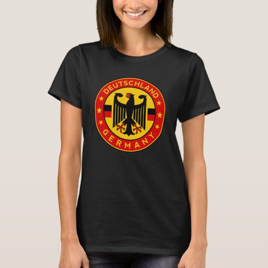 Deutschland, Badge van Duitsland T-shirt (Voorkant)