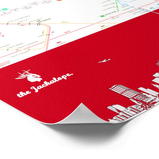 " Deutschland: BERLIN U-Bahn Metro MAP ... Poster (Hoek)