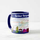 " Deutschland: BERLIN - U-Bahn NETZPLANtasse ... Mok (Voorkant links)