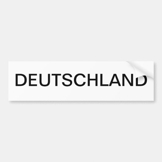 DEUTSCHLAND BUMPERSTICKER (Voorkant)