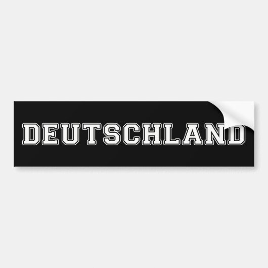 Deutschland Bumpersticker (Voorkant)