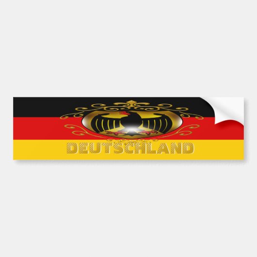 Deutschland Bumpersticker (Voorkant)