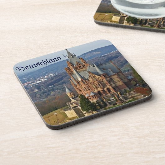 Deutschland Castle Drink Coasters Bier Onderzetter (Linkerzijde)