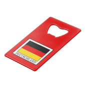 Deutschland Creditkaart Flessenopener (Voorkant Gekanteld)