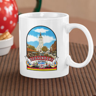 Deutschland Deggendorf Vintage souvenir Koffiemok