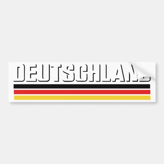 Deutschland design! bumpersticker (Voorkant)