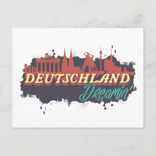Deutschland Dreamweaver' - Duitsland Iconische mon Briefkaart (Voorkant)