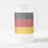 Deutschland Duitsland Bundesvlaggevlag Flag Matglas Bierpul (Voorkant rechts)