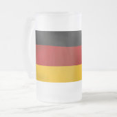 Deutschland Duitsland Bundesvlaggevlag Flag Matglas Bierpul (Voorkant links)