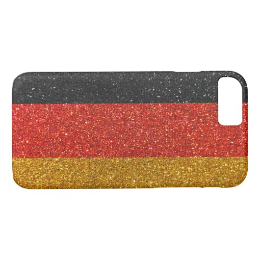Deutschland Duitsland Duitse vlag zwarte goudglitt Case-Mate iPhone Case (Achterkant (Horizontaal))