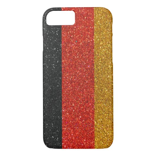 Deutschland Duitsland Duitse vlag zwarte goudglitt Case-Mate iPhone Case (Achterkant)