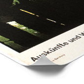 DEUTSCHLAND DUITSLAND  Europees reisposter Poster (Hoek)