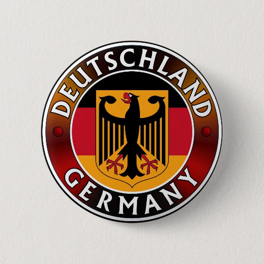 Deutschland Duitsland Plaquette, Duitse vlag en ad Ronde Button 5,7 Cm (Voorkant)