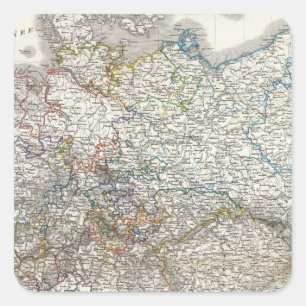Deutschland - Duitsland Vierkante Sticker