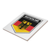 Deutschland/Duitsland Vlaggelschild Tegeltje (Zijkant)