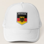 Deutschland/Duitsland Vlaggelschild Trucker Pet (Voorkant)