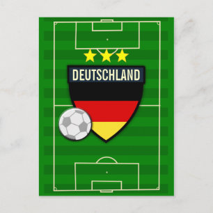 Deutschland Duitsland Voetbal Briefkaart