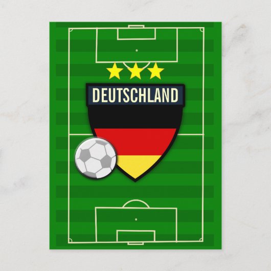 Deutschland Duitsland Voetbal Briefkaart (Voorkant)