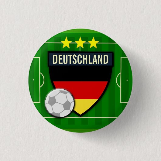 Deutschland Duitsland Voetbal Button (Voorkant)
