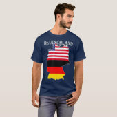 Deutschland Duitsland voor de Duitse erfgoedfamili T-shirt (Voorkant volledig)