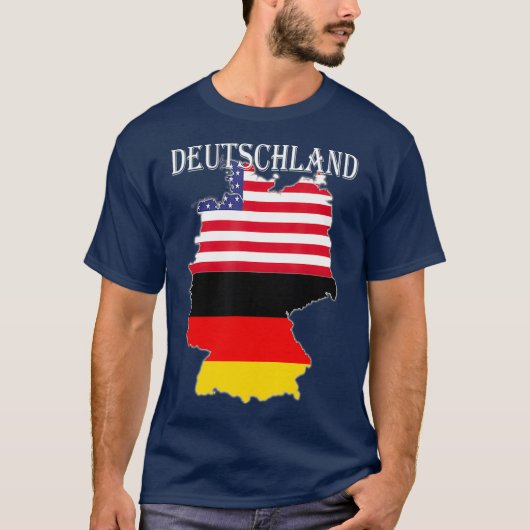 Deutschland Duitsland voor de Duitse erfgoedfamili T-shirt (Voorkant)