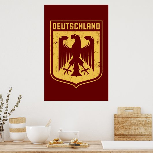 Deutschland Eagle - Duitse wapenstilstand Poster (Keuken)