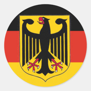 Deutschland Eagle Flag Ronde Sticker