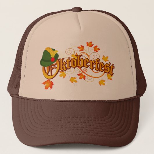 Deutschland en Oktoberfest trucker hat Pet (Voorkant)