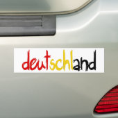 Deutschland en Originele design! Bumpersticker (Op auto)