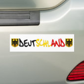 Deutschland en Originele design! Bumpersticker (Op auto)