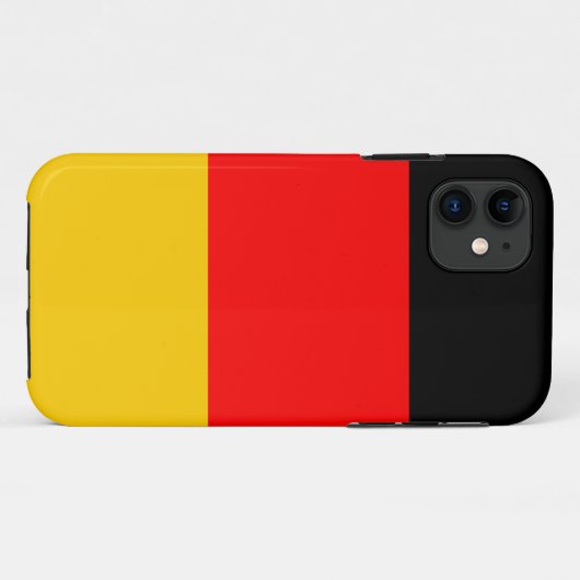 Deutschland Fahne Case-Mate iPhone Case (Achterkant (horizontaal))