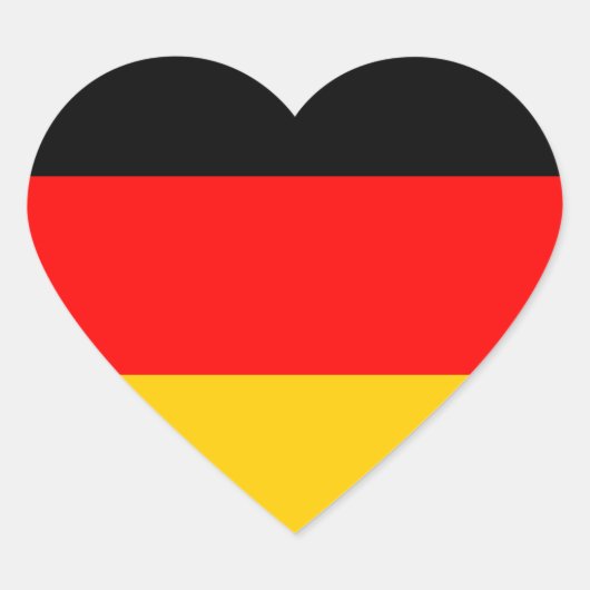 Deutschland Fahne Hart Sticker (Voorkant)