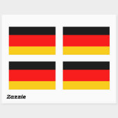 Deutschland Fahne Rechthoekige Sticker (Vel)