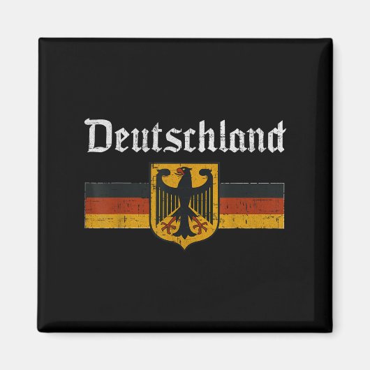 Deutschland Flag Eagle Duits Erfgoed PRI Magneet (Voorkant)