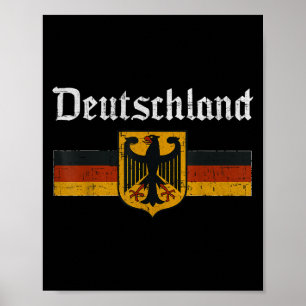 Deutschland Flag Eagle  Duits Erfgoed PRI Poster