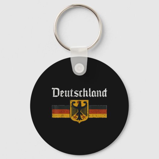 Deutschland Flag Eagle Duits Erfgoed PRI Sleutelhanger (Voorkant)