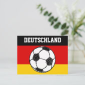 DEUTSCHLAND FLAG | FOOTBALL BRIEFKAART (Staand voorkant)