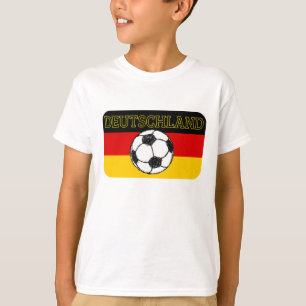 DEUTSCHLAND FLAG   FOOTBALL T-SHIRT