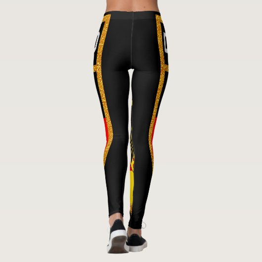 Deutschland Flag Leggings (Achterkant)