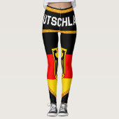 Deutschland Flag Leggings (Voorkant)