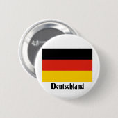Deutschland Flag Ronde Button 5,7 Cm (Voorkant /achterkant)