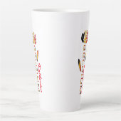 Deutschland Flag Roos Personalized Large Latte Mok (Voorkant)