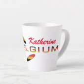 Deutschland Flag Rose Personalized Small Latte Mug Latte Mok (Rechterhoek)