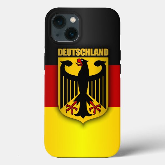 Deutschland Flag & wapenmunt Case-Mate iPhone Case (Achterkant)