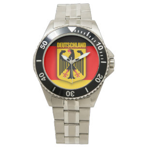 Deutschland Flag & wapenmunt Horloge