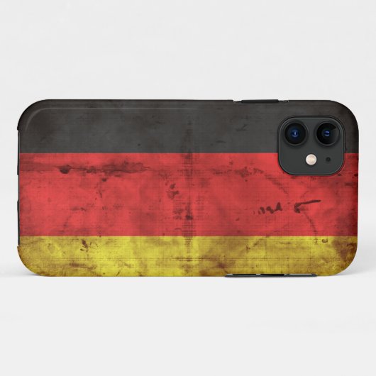 Deutschland Flagge Case-Mate iPhone Case (Achterkant (horizontaal))